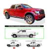 imageAPS Running Boards Nerf Bars Side Steps Step Bars Compatible with Ford F150 20092014 SuperCrew Cab Drilling Required Black Powder Coated Running Board StyleAluminum Black