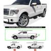 imageAPS Stainless Steel Pocket Steps Running Boards Side Bars Compatible with Ford F150 20092014 SuperCrew Cab Drilling Required
