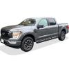 imageAPS 5in Black WheeltoWheel Stainless Steel Side Steps Compatible with F150 SuperCrew Cab 55ft Bed ampamp 25 F250 1525