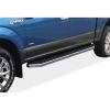 imageAPS iBoard Third Generation Polished Flat Style Running Boards Side Step for Selected Ford F150 SuperCrew Cab ampamp 1725 F250