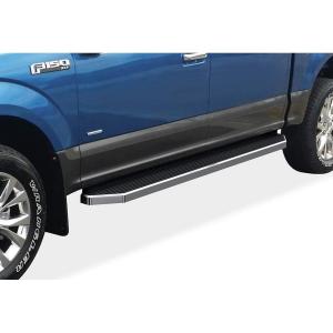 imageAPS iBoard Third Generation Polished Flat Style Running Boards Side Step for Selected Ford F150 SuperCrew Cab ampamp 1725 F250