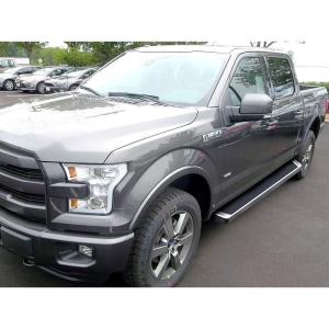 imageAPS iBoard Third Generation Silver Aluminum Running Boards Side Step for Selected Ford F150 SuperCrew Cab ampamp 1725 F250