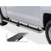 imageAPS 6in WheeltoWheel 304 Stainless Steel Side Bars Compatible with Silverado Sierra Crew Cab 55ft Bed 0718