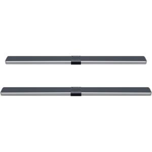 imageAPS 6in WheeltoWheel 304 Stainless Steel Side Bars Compatible with Silverado Sierra Crew Cab 55ft Bed 0718