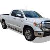 imageAPS 304 Stainless Steel Polished 5in Silver Running Boards Compatible with Toyota Tundra 20072021 Double Cab Nerf Bars Side StepsStainless Steel Black