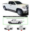 imageAPS Running Boards 5 inches Compatible with Toyota Tundra 20072021 Double Cab Stainless Steel Nerf Bars Side Steps Side BarsSilver