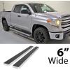 imageAPS Running Boards 5 inches Compatible with Toyota Tundra 20072021 Double Cab Stainless Steel Nerf Bars Side Steps Side BarsSilver