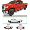 imageAPS Silver Running Board Style Running Boards Nerf Bars Side Steps Compatible with Toyota Tundra 20072021 Double CabAluminum Black