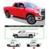 imageAPS Silver Running Board Style Running Boards Nerf Bars Side Steps Compatible with Toyota Tundra 20072021 Double CabAluminum Black