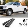 imageAPS Silver Running Board Style Running Boards Nerf Bars Side Steps Compatible with Toyota Tundra 20072021 Double CabAluminum Black