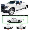 imageAPS Silver Running Board Style Running Boards Nerf Bars Side Steps Compatible with Toyota Tundra 20072021 Double CabAluminum Black