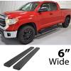 imageAPS Silver Running Board Style Running Boards Nerf Bars Side Steps Compatible with Toyota Tundra 20072021 Double CabAluminum Black