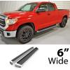 imageAPS Silver Running Board Style Running Boards Nerf Bars Side Steps Compatible with Toyota Tundra 20072021 Double CabAluminum Silver