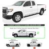 imageAPS Silver Running Board Style Running Boards Nerf Bars Side Steps Compatible with Toyota Tundra 20072021 Double CabStainless Steel Black