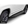 imageAPS iBoard Fifth Generation 5inch Black Stainless Steel Running Boards Side Step for Selected Toyota Tundra Double CabAluminum Black