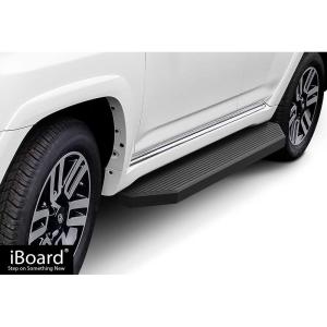 imageAPS iBoard Fifth Generation 5inch Black Stainless Steel Running Boards Side Step for Selected Toyota Tundra Double CabAluminum Black