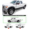 imageAPS 304 Stainless Steel Polished Silver 6 inches Running Boards Nerf Bars Side Steps Compatible with Ford F250 F350 Super Duty 19992016 Crew CabAluminum Black