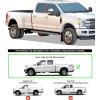 imageAPS 304 Stainless Steel Polished Silver 6 inches Running Boards Nerf Bars Side Steps Compatible with Ford F250 F350 Super Duty 19992016 Crew CabAluminum Silver
