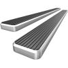 imageAPS 304 Stainless Steel Polished Silver 6 inches Running Boards Nerf Bars Side Steps Compatible with Ford F250 F350 Super Duty 19992016 Crew CabAluminum Silver