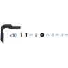 imageAPS 304 Stainless Steel Polished Silver 6 inches Running Boards Nerf Bars Side Steps Compatible with Ford F250 F350 Super Duty 19992016 Crew CabAluminum Silver