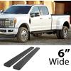 imageAPS 304 Stainless Steel Polished Silver 6 inches Running Boards Nerf Bars Side Steps Compatible with Ford F250 F350 Super Duty 19992016 Crew CabBlack