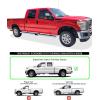 imageAPS 304 Stainless Steel Polished Silver 6 inches Running Boards Nerf Bars Side Steps Compatible with Ford F250 F350 Super Duty 19992016 Crew CabSilver