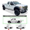 imageAPS 304 Stainless Steel Polished Silver 6 inches Running Boards Nerf Bars Side Steps Compatible with Ford F250 F350 Super Duty 19992016 Crew CabSilver