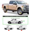 imageAPS 304 Stainless Steel Polished Silver 6 inches Running Boards Nerf Bars Side Steps Compatible with Ford F250 F350 Super Duty 19992016 Crew CabStainless Steel Black