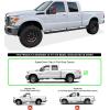 imageAPS 304 Stainless Steel Polished Silver 6 inches Running Boards Nerf Bars Side Steps Compatible with Ford F250 F350 Super Duty 19992016 Crew CabStainless Steel Black