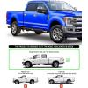 imageAPS 65in Side Armor Stainless Steel Running Boards Compatible with Ford F250 F350 Super Duty 19992016 Crew Cab Nerf Bars Side Steps Side Bars