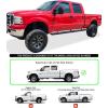 imageAPS Black Powder Coated 5 inches Running Boards Nerf Bars Side Steps Compatible with Ford F250 F350 Super Duty 19992016 Crew CabStainless Steel Black