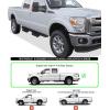 imageAPS Stainless Steel Pocket Steps Running Boards Side Bars Compatible with Ford F250 F350 Super Duty 19992016 Crew CabBlack