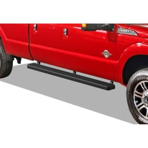 imageAPS 304 Stainless Steel Polished Silver 6 inches Running Boards Nerf Bars Side Steps Compatible with Ford F250 F350 Super Duty 19992016 Crew CabStainless Steel Black