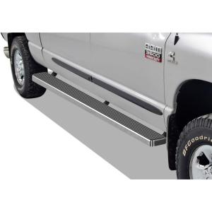 imageAPS 304 Stainless Steel Polished Silver 6 inches Running Boards Nerf Bars Side Steps Compatible with Ram 1500 20092018 Crew Cab ampamp Ram 2500 3500 20102024Aluminum Silver