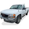 imageAPS Running Boards Nerf Bars Side Steps Step Bars Compatible with Chevy Silverado GMC Sierra 1500 2500 19992013 Regular Cab ampamp 2500HD 3500 20012014 Exclude CK Classic Stainless Steel Black 6inAluminum Silver