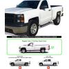 imageAPS Running Boards Nerf Bars Side Steps Step Bars Compatible with Chevy Silverado GMC Sierra 1500 2500 19992013 Regular Cab ampamp 2500HD 3500 20012014 Exclude CK Classic Stainless Steel Black 6inStainless Steel Polished