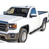 imageAPS Running Boards Side Steps Compatible with Chevy Silverado GMC Sierra 20072018 Regular Cab ampamp 2500 3500 2019 Exclude 07 ClassicInclude 19 1500LD Stainless Steel Black Powder Coated 6inStainless Steel Polished