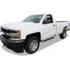 imageAPS Running Boards Side Steps Compatible with Chevy Silverado GMC Sierra 20072018 Regular Cab ampamp 2500 3500 2019 Exclude 07 ClassicInclude 19 1500LD Stainless Steel Black Powder Coated 6inAluminum Silver