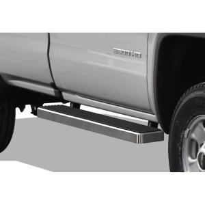 imageAPS Running Boards Nerf Bars Side Steps Step Bars Compatible with Chevy Silverado GMC Sierra 1500 2500 19992013 Regular Cab ampamp 2500HD 3500 20012014 Exclude CK Classic Stainless Steel Black 6inAluminum Silver