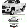 imageAPS IBCY4802 iBoard Third Generation 5inch Silver Aluminum Running Boards Side Step for Selected Chevy Colorado GMC Canyon Crew Cab
