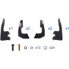 imageAPS Running Boards 6in Black Compatible with Tacoma Extended Access Cab 0523