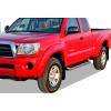 imageAPS Running Boards Nerf Bars Side Steps Step Bars Compatible with Toyota Tacoma 20052023 Access Cab Stainless Steel Black Powder Coated 5 inchesAluminum Silver