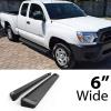 imageAPS iBoard Compatible with Toyota Tacoma 20052023 Access Cab Nerf Bars 5 inchesAluminum Black