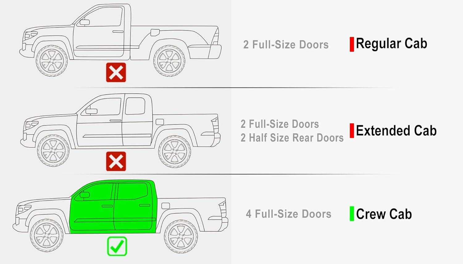 thumbnail image 2 of Super Drive Running Boards For 2005-2023 Toyota Tacoma Double Cab – 6 Inch Side Steps – Black Powder Coated 2 of 3