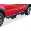 imageAPS 304 Stainless Steel 65in Nerf Bars Pocket Steps Square Tube Rocker Guards Compatible with Ford F150 SuperCrew Cab 0408