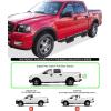imageAPS 304 Stainless Steel 65in Nerf Bars Pocket Steps Square Tube Rocker Guards Compatible with Ford F150 SuperCrew Cab 0408