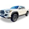 imageAPS 304 Stainless Steel Polished Silver 5 inches Running Boards Nerf Bars Side Steps Compatible with Toyota Tacoma 20052023 Double Crew CabAluminum Black