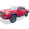 imageAPS 304 Stainless Steel Polished Silver 5 inches Running Boards Nerf Bars Side Steps Compatible with Toyota Tacoma 20052023 Double Crew CabBlack