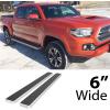 imageAPS 304 Stainless Steel Polished Silver 5 inches Running Boards Nerf Bars Side Steps Compatible with Toyota Tacoma 20052023 Double Crew CabSilver