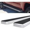 imageAPS 304 Stainless Steel Polished Silver 5 inches Running Boards Nerf Bars Side Steps Compatible with Toyota Tacoma 20052023 Double Crew CabSilver